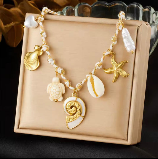 Sun Heart Ocean Necklace