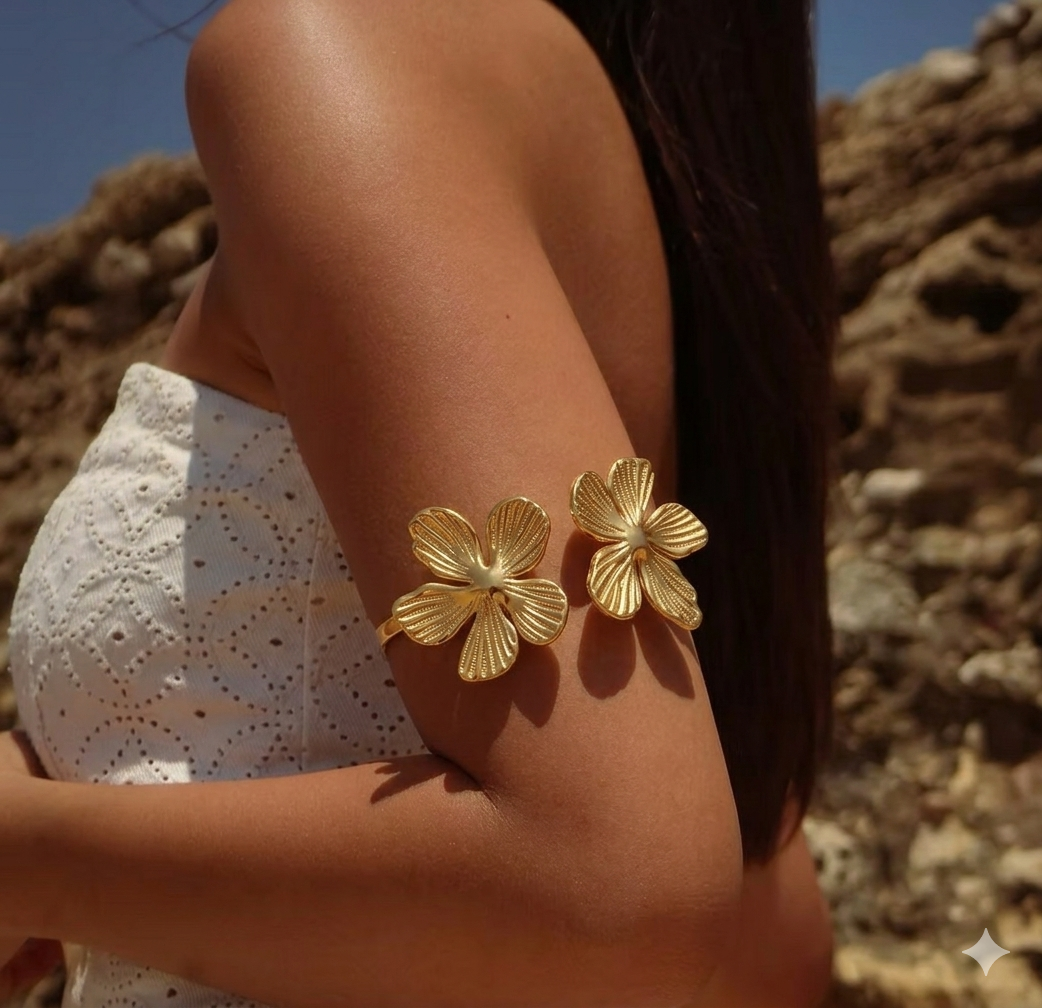 Flower arm cuff