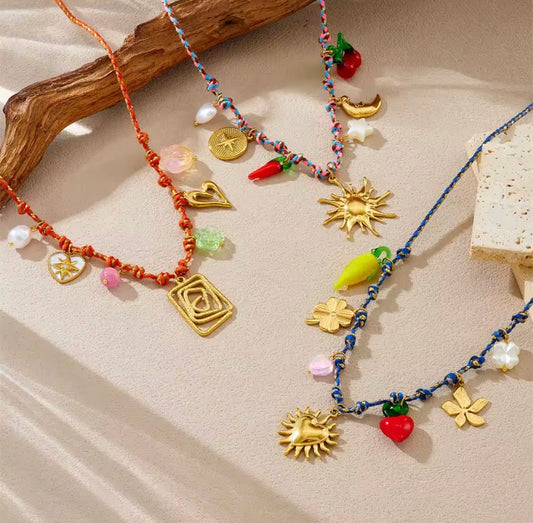 Sun Heart Ocean Necklace