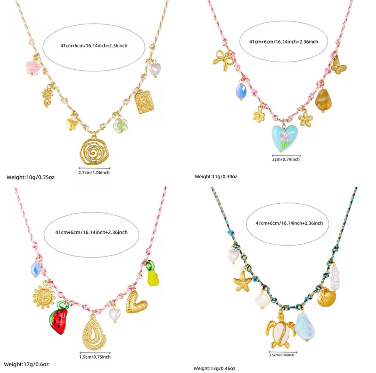 Sun Heart Ocean Necklace
