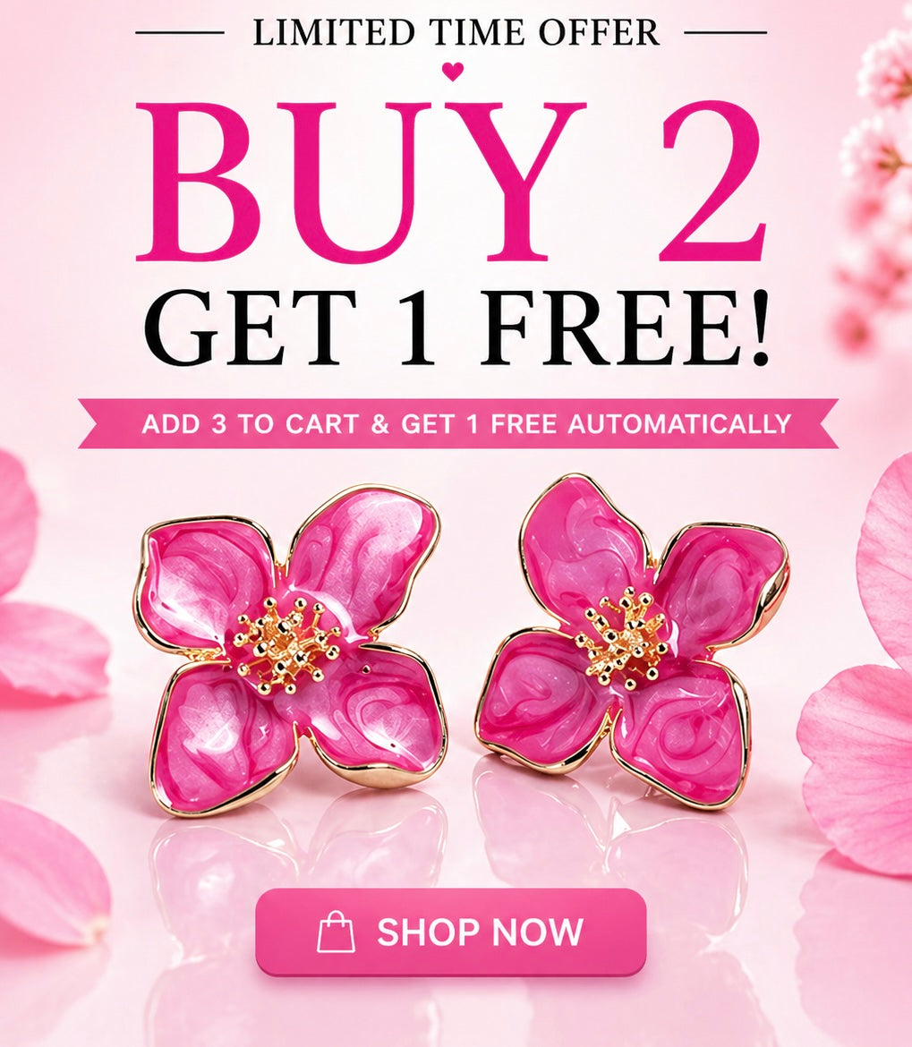Stain steel Flower earrings sping trend