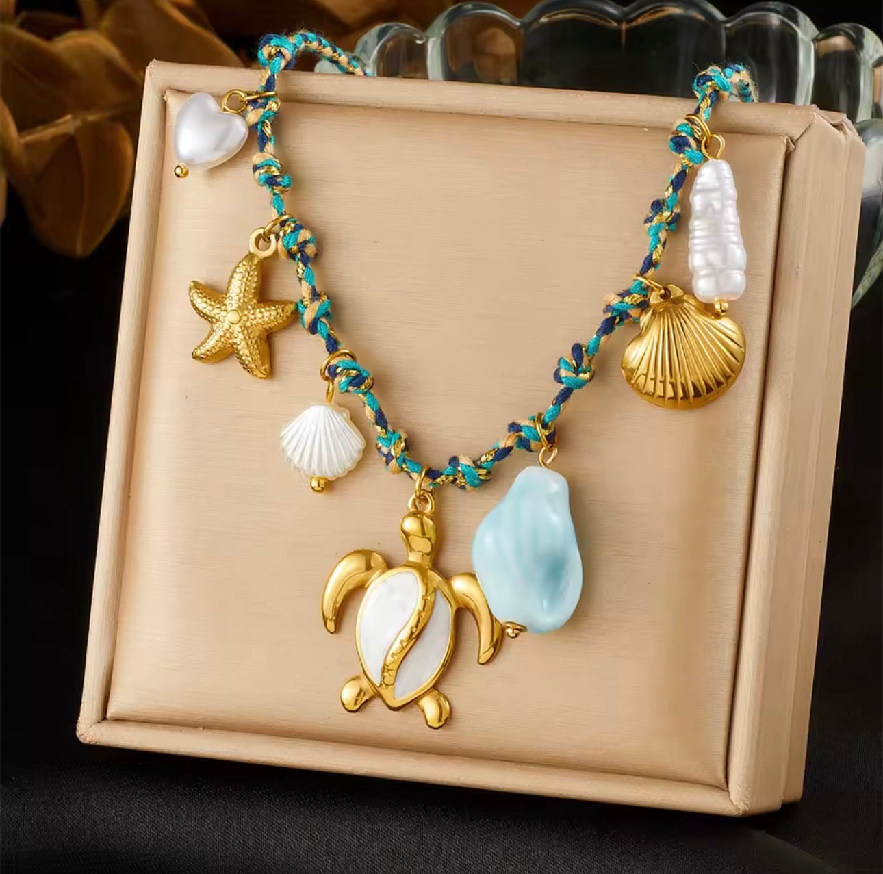 Sun Heart Ocean Necklace