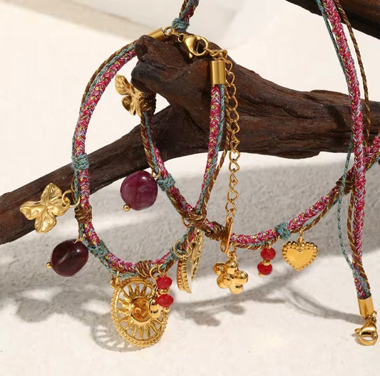 Rope Chain Necklace And Bracelet