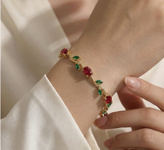 Tulip flower bracelet