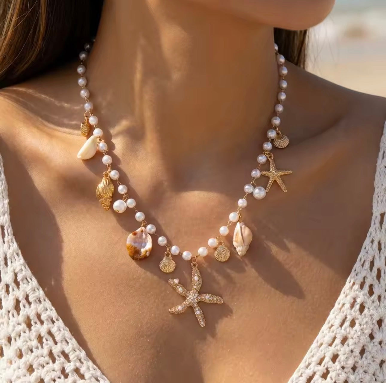 Bohemian Conch Shell Starfish