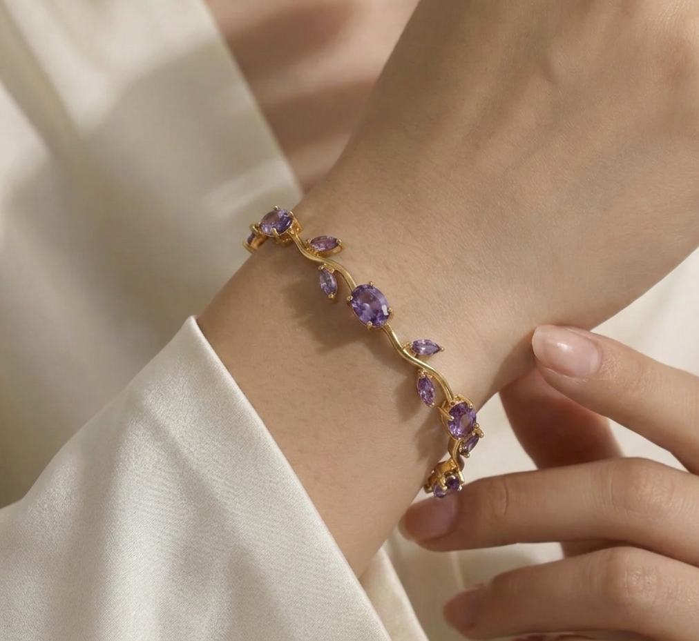 Tulip flower bracelet