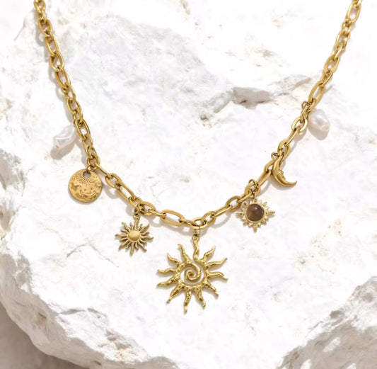 Sun&Moon nickless
