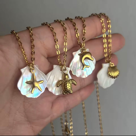 Shell Starfish Necklace