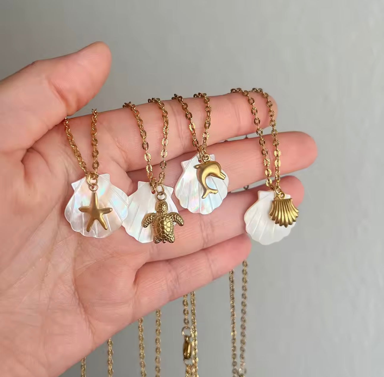 Shell Starfish Necklace