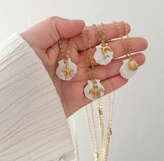 Shell Starfish Necklace